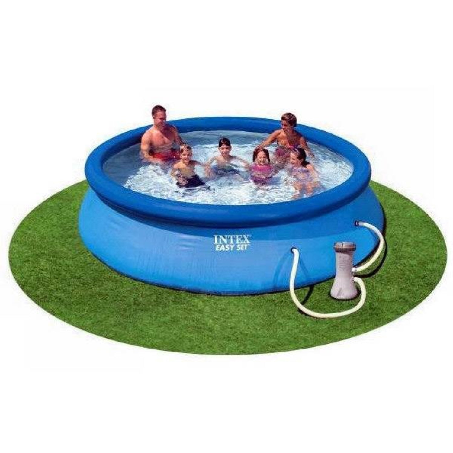 Intex 12ft x 30in Easy Set Above Ground Swimming Pool and Filter Cartridge Pump - VMInnovations