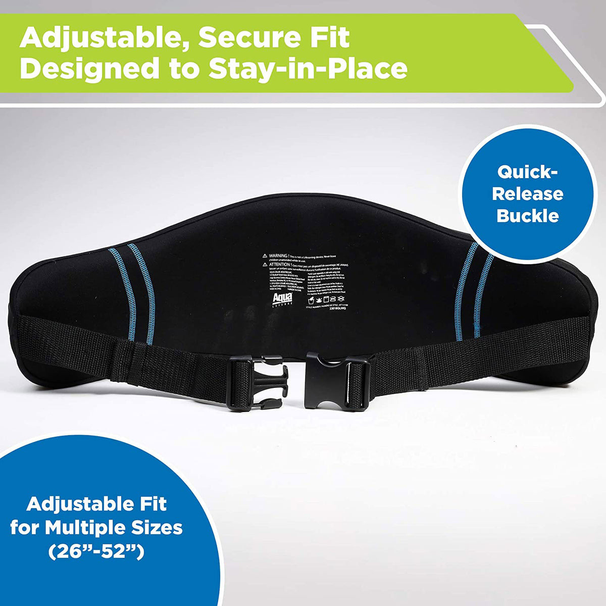 Aqua Fitness Deluxe Fitness Exercise Aerobic Resistance Training Flotation Belt