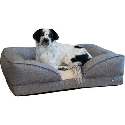 K&H Pet Products Large Pet Comfy Pillow Top Orthopedic Dog Bed Lounger, Gray