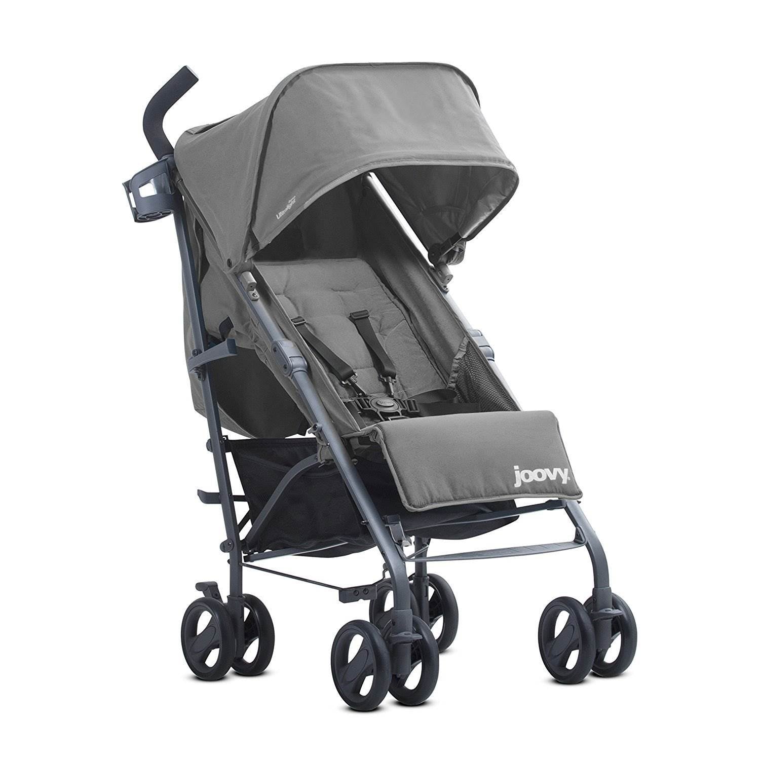 Joovy Groove Ultralight Compact Umbrella Canopy Stroller, Charcoal (Open Box)