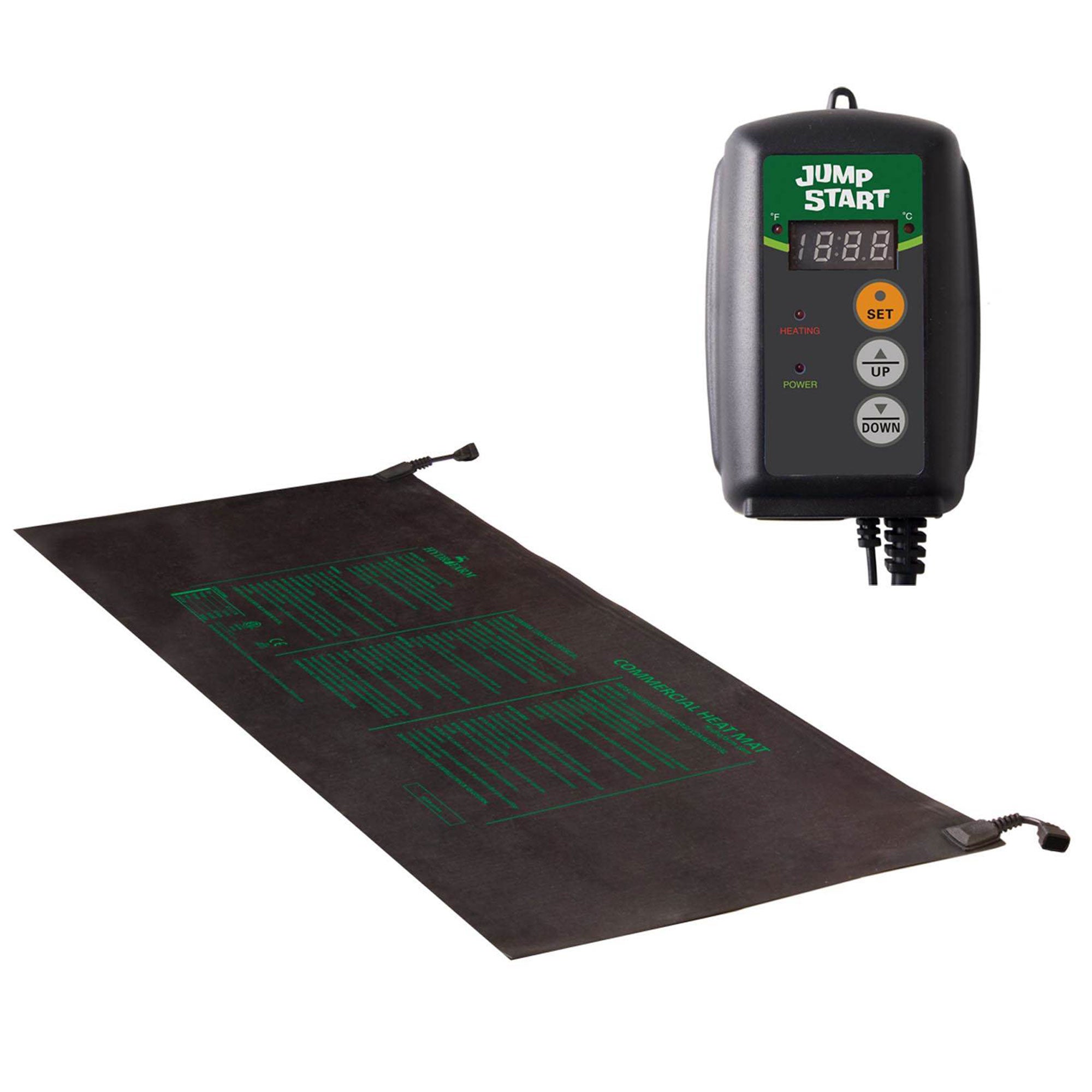 Jump Start MTMDA+MTPRTC 60"x21" Garden Heat Mat Modular Add-On w/Temp Controller