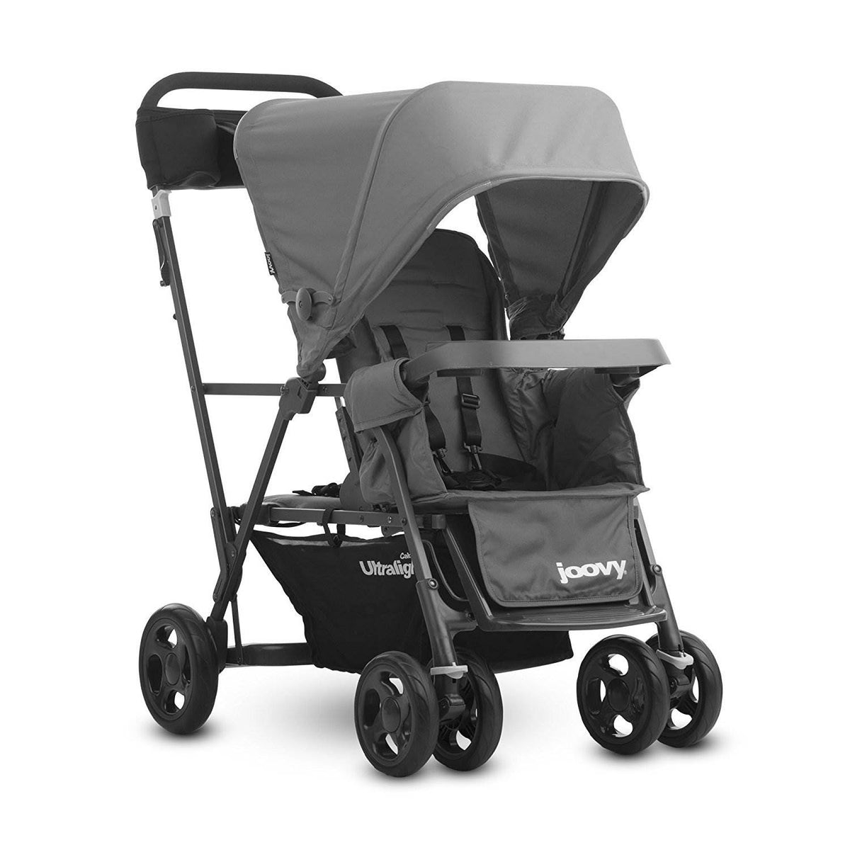 Joovy Caboose Ultralight Stand-On Tandem Canopy Stroller, Charcoal (Open Box)
