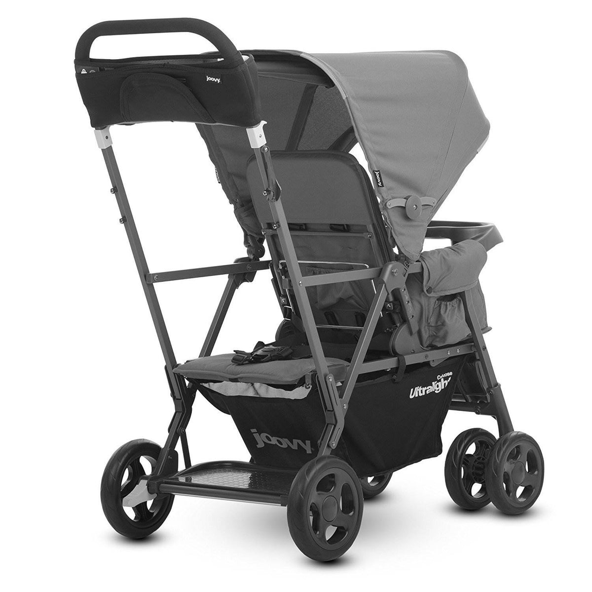 Joovy Caboose Ultralight Stand-On Tandem Canopy Stroller, Charcoal (Open Box)
