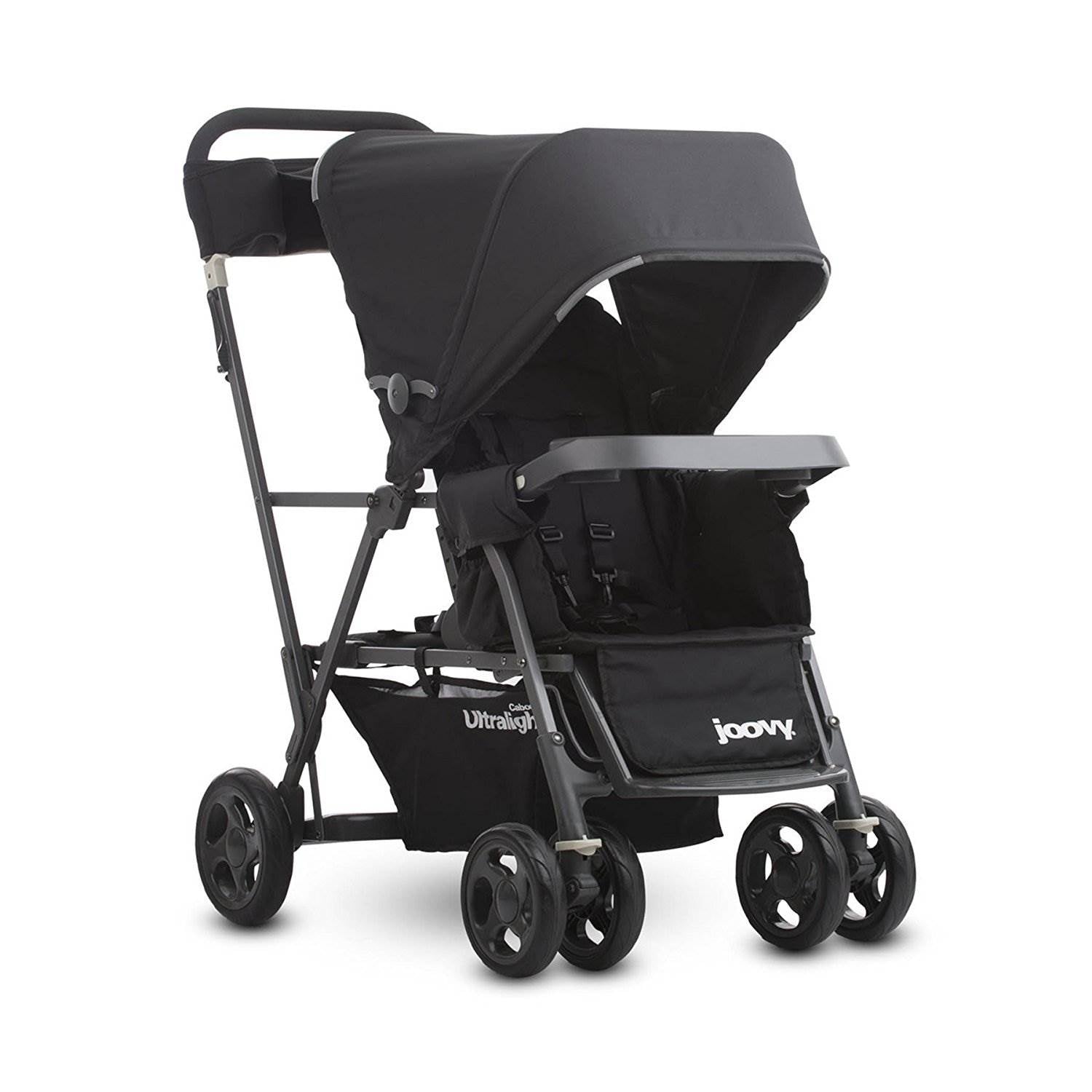 Joovy Caboose Ultralight Stand-On Tandem Lightweight Stroller, Black | Open Box