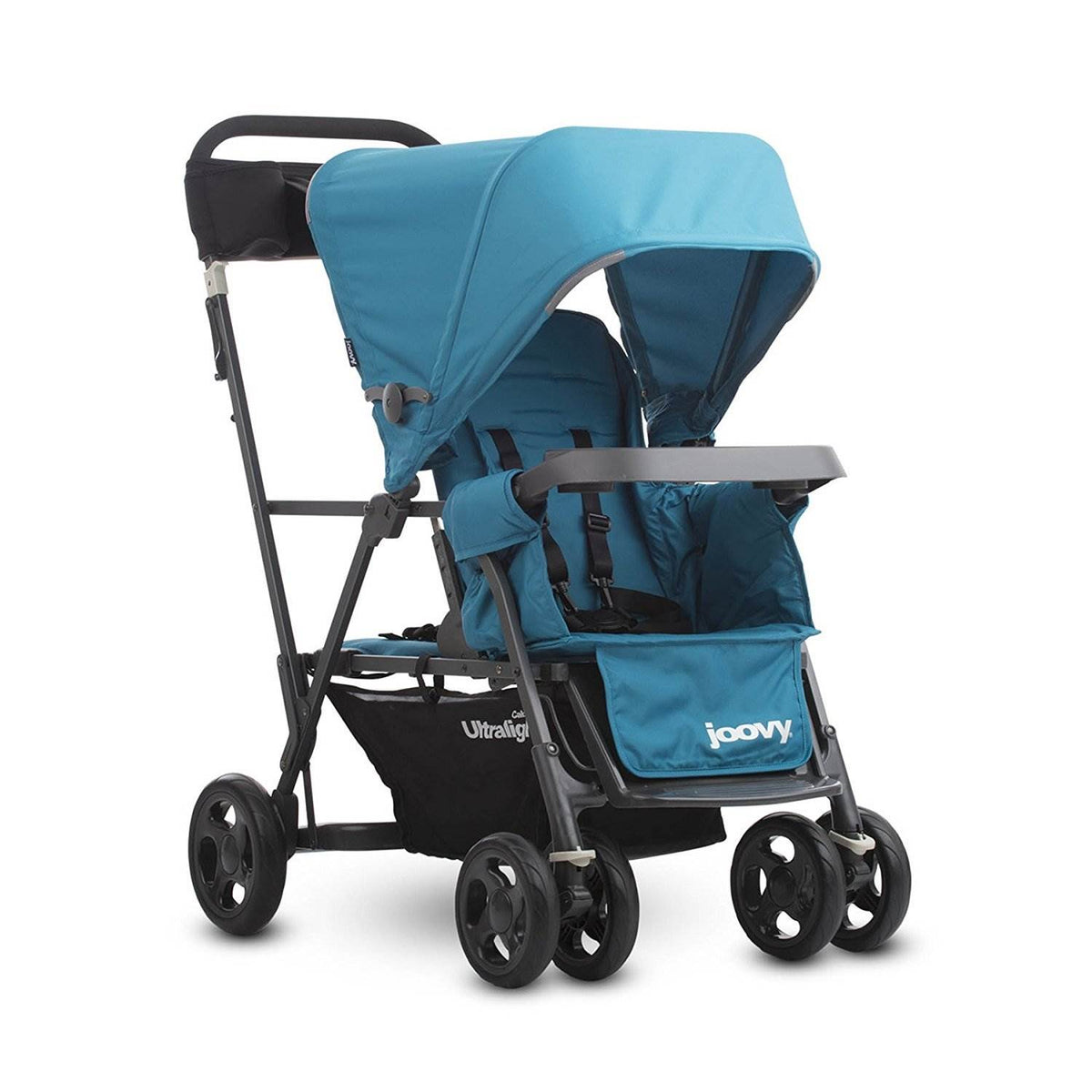 Joovy Caboose Ultralight Stand-On Tandem Canopy Stroller, Turquoise (Open Box)
