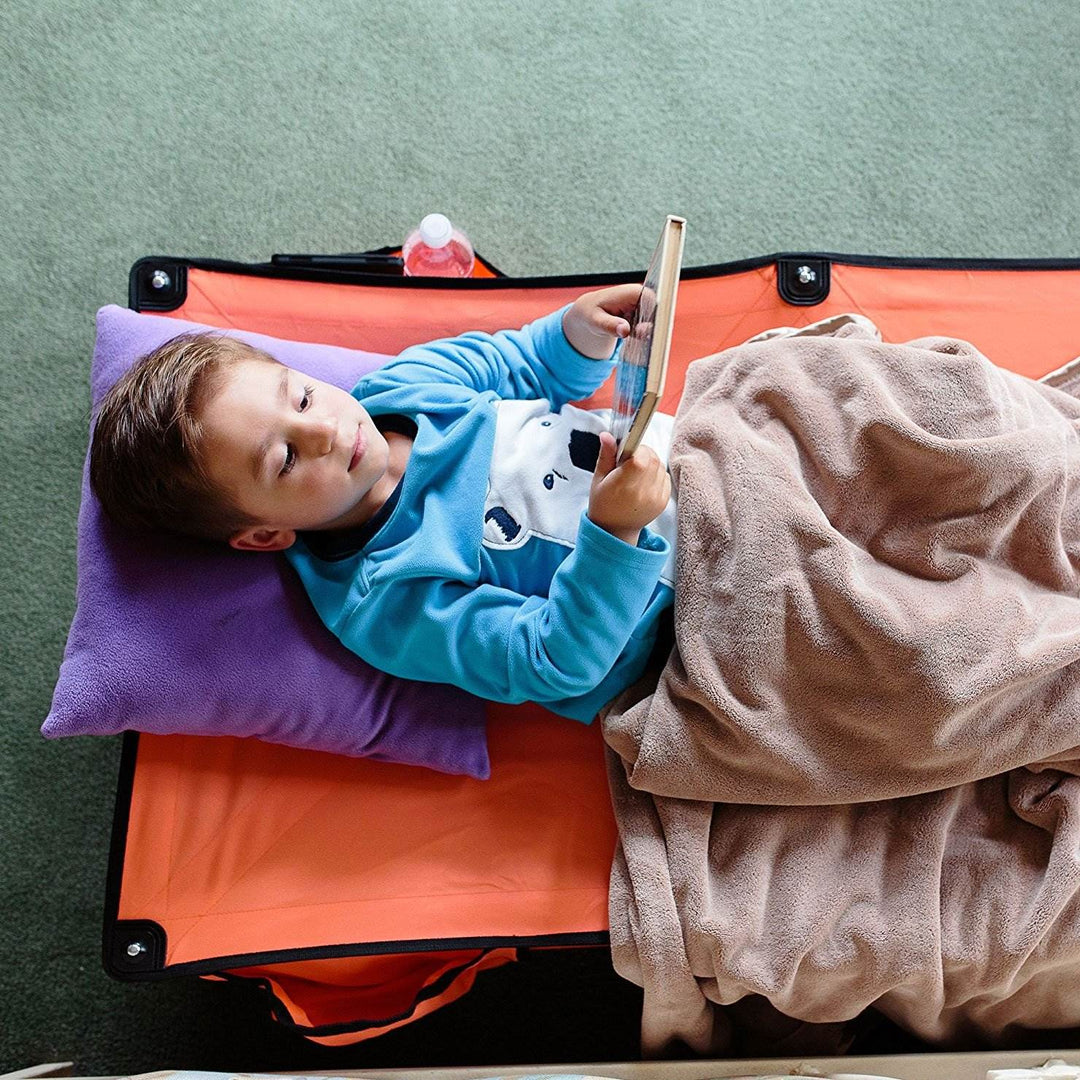 Joovy Kid Outdoor Portable Travel Sleeping Bed Camping Cot, Green (Open Box) - VMInnovations