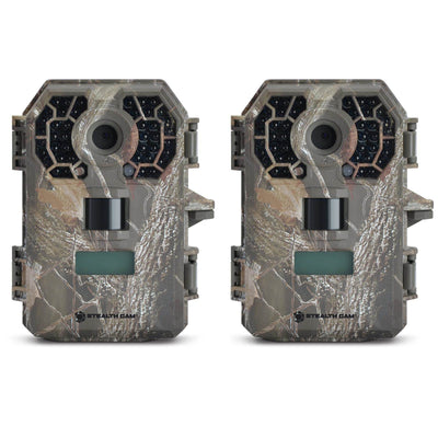 Stealth Cam 10 MP HD Video Infrared No Glow Hunting Game Trail Camera (2 Pack)