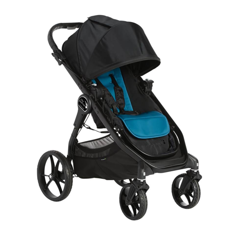 Baby Jogger Front/Rear Facing Reclining Stroller, Black & Teal | Open Box