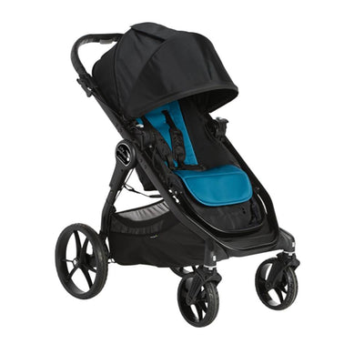 Baby Jogger Front & Rear Facing Reclining City Stroller, Black and Teal (Used)