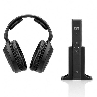 Sennheiser RS175 Over-Ear RF Wireless Stereo Headphone System + 3.5mm Aux Cable
