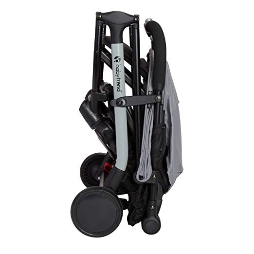 Baby Trend Tri Fold Compact Mini Stroller with Carry Strap, Pebble (Open Box)