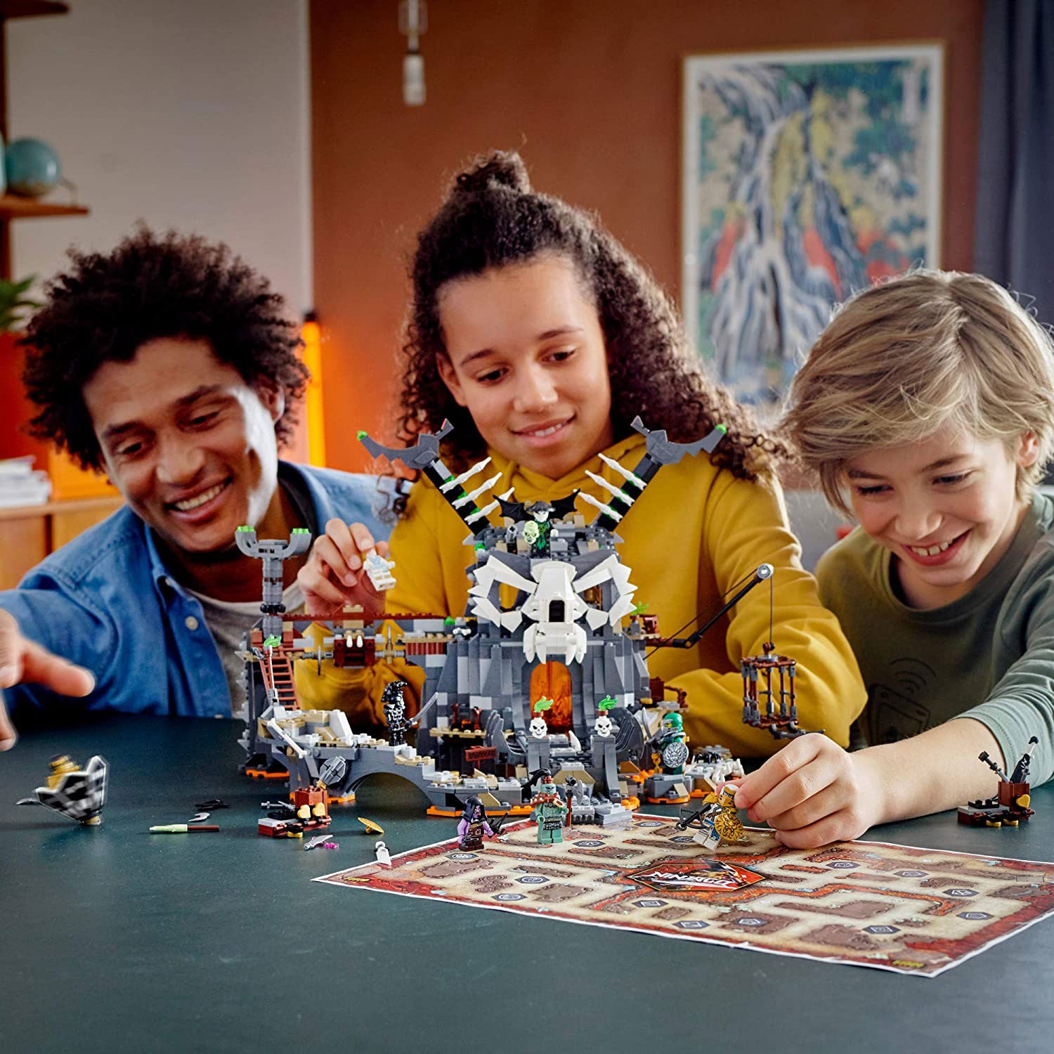 LEGO 71722 NINJAGO Skull Sorcerers Dungeons Playset and Board Game (1171 Pieces)