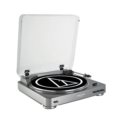 Audio Technica Fully Automatic Stereo Record Player Turntable, Silver (Open Box)