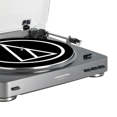Audio Technica Fully Automatic Stereo Record Player Turntable, Silver (Open Box)