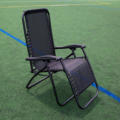 Tahoe Gear Zero Gravity Yard Lounge Outdoor Patio Lawn Recliner Chair, Black (Open Box)