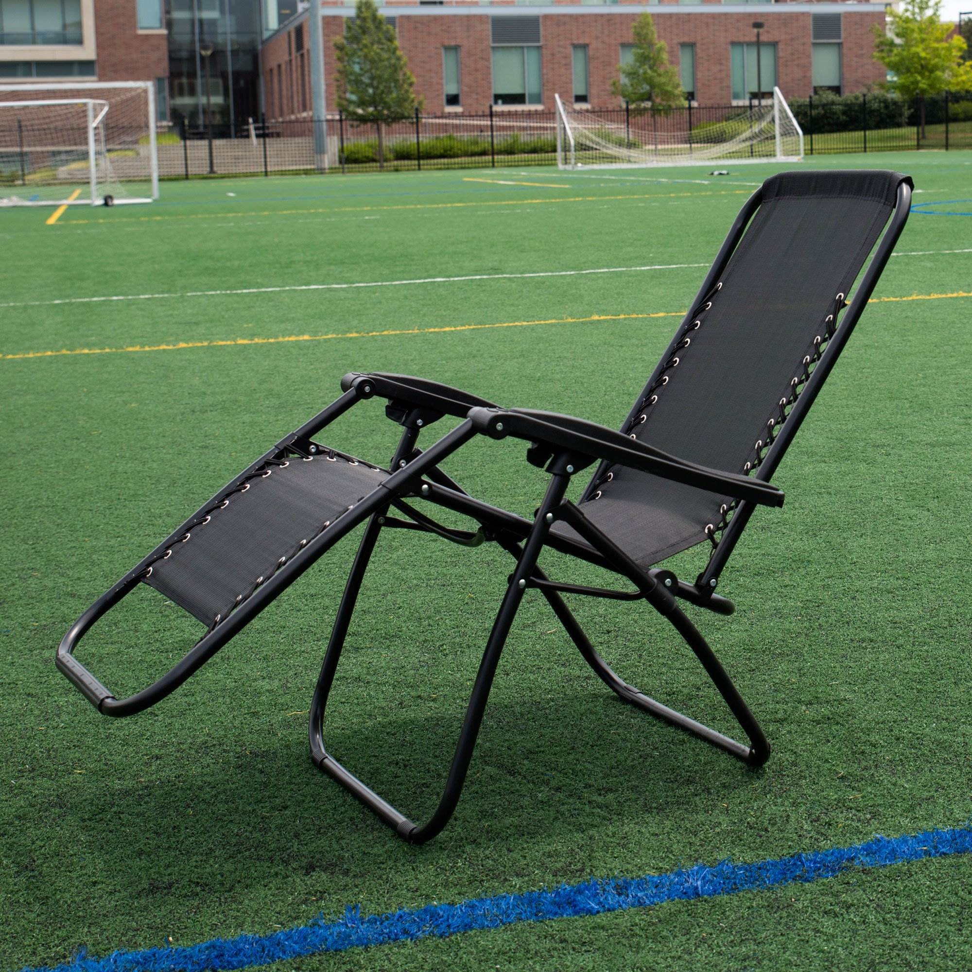 Tahoe Gear Zero Gravity Yard Lounge Outdoor Patio Lawn Recliner Chair, Black (Open Box)