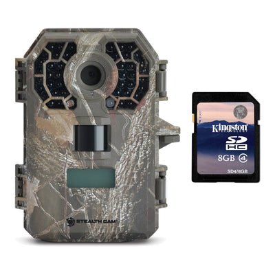 Stealth Cam 10MP Video Infrared No Glow Hunting Game Trail Camera + 8GB SD Card