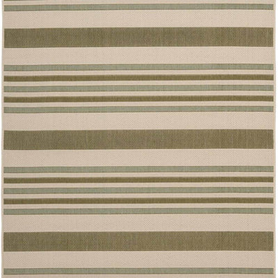 Safavieh Courtyard Beige/Green 5' x 8' Indoor/Outdoor Patio Area Rug (Open Box)