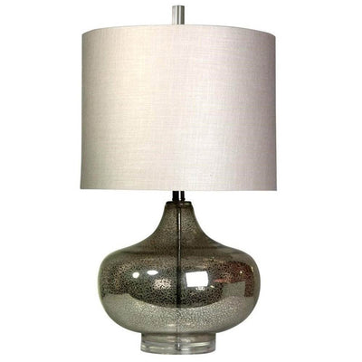 Abode 84 27.5" Contemporary Antique Mercury Glass Designer Table Accent Lamp