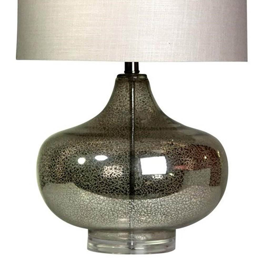 Abode 84 27.5" Contemporary Antique Mercury Glass Designer Table Accent Lamp