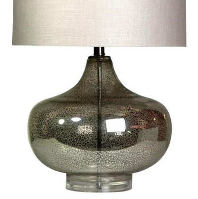 Abode 84 27.5" Contemporary Antique Mercury Glass Designer Table Accent Lamp