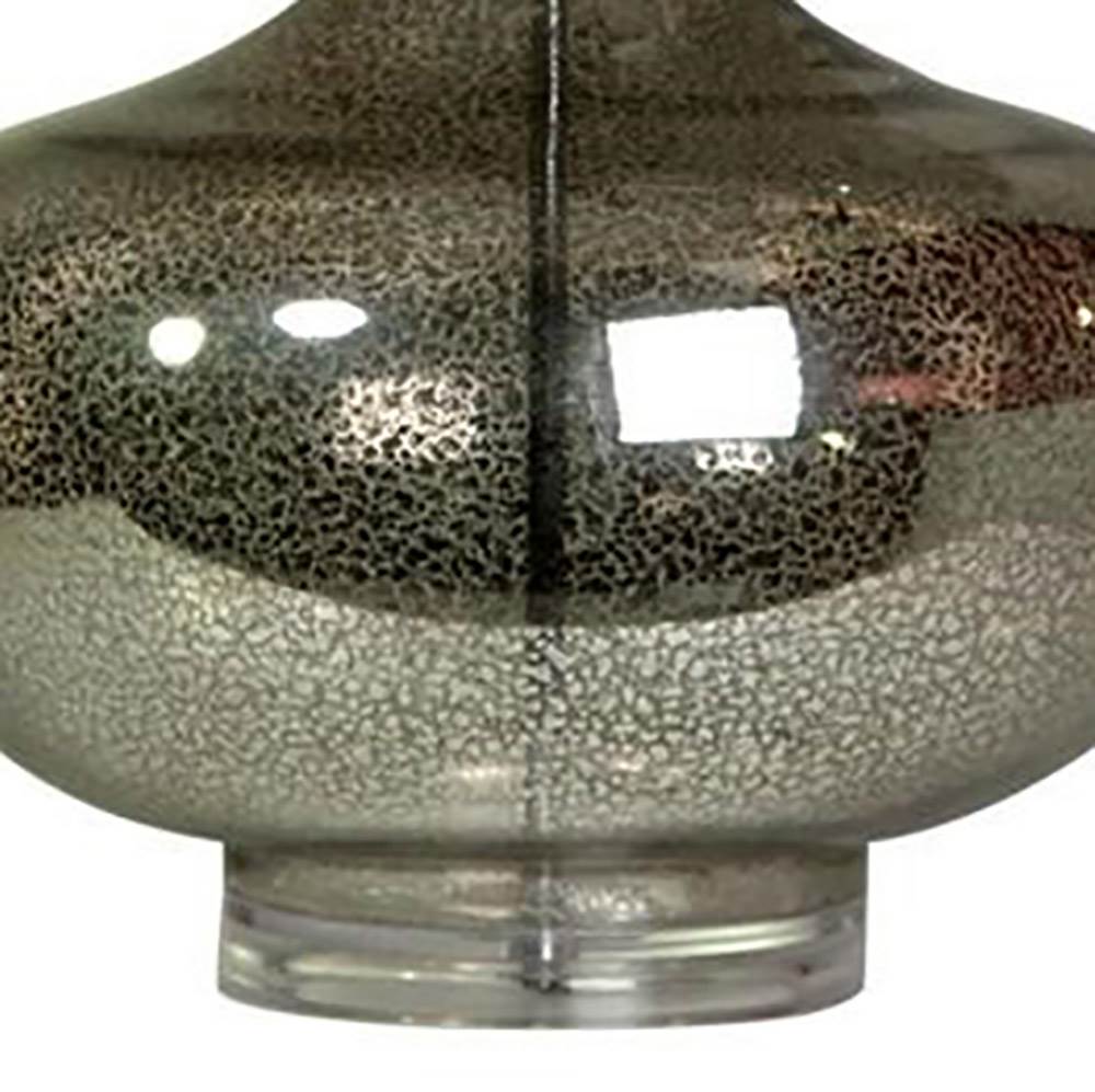 Abode 84 27.5" Contemporary Antique Mercury Glass Designer Table Accent Lamp