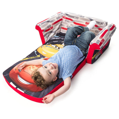 Marshmallow Furniture Comfy Foam Toddler Couch & Chair Package, Disney Cars 3
