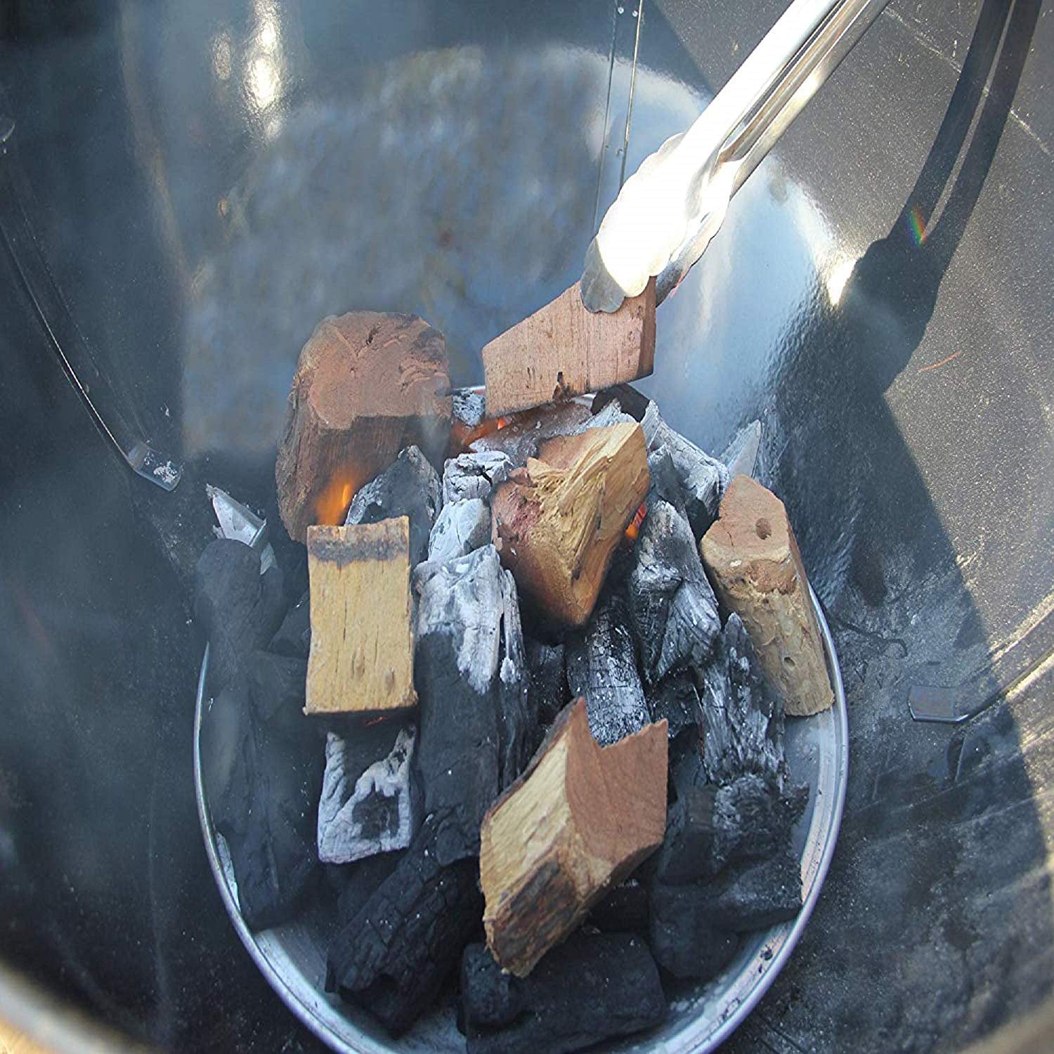 Western BBQ Maple Barbecue Flavor Wood Cooking Chunks for Grilling (2 Pack) - VMInnovations