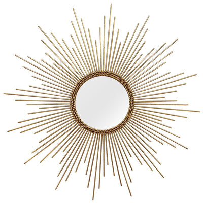 Stratton Home Decor Andrea Hand Painted Gold Metal Wall Mirror Decor Art (Used)
