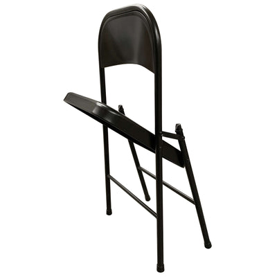 Plastic Development Group Steel Metal Folding Chair, Black (4 Pack) (Open Box) - VMInnovations