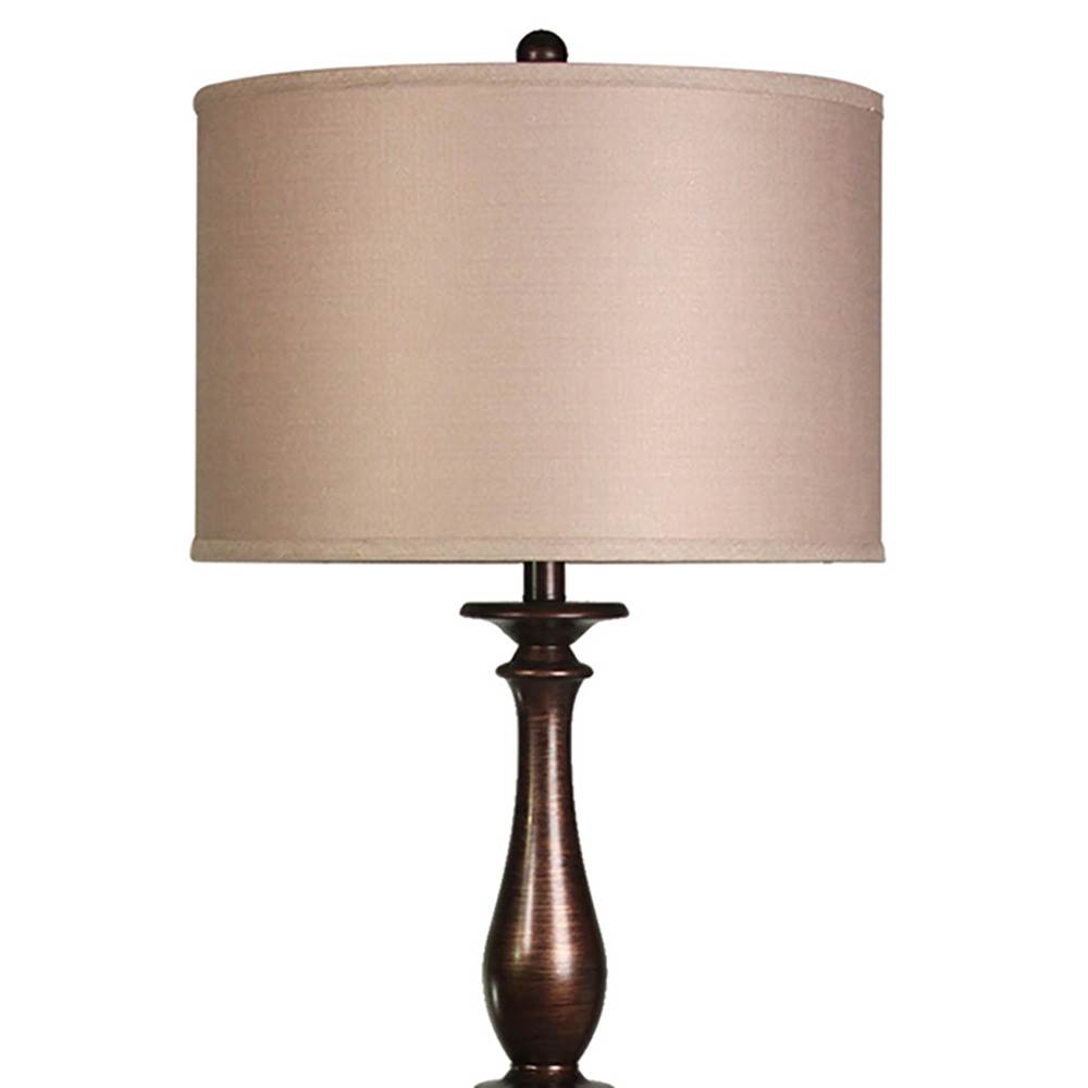 Abode 84 61" Charlton Bronze Classic Floor Lamp with Silk Taupe Drum Shade