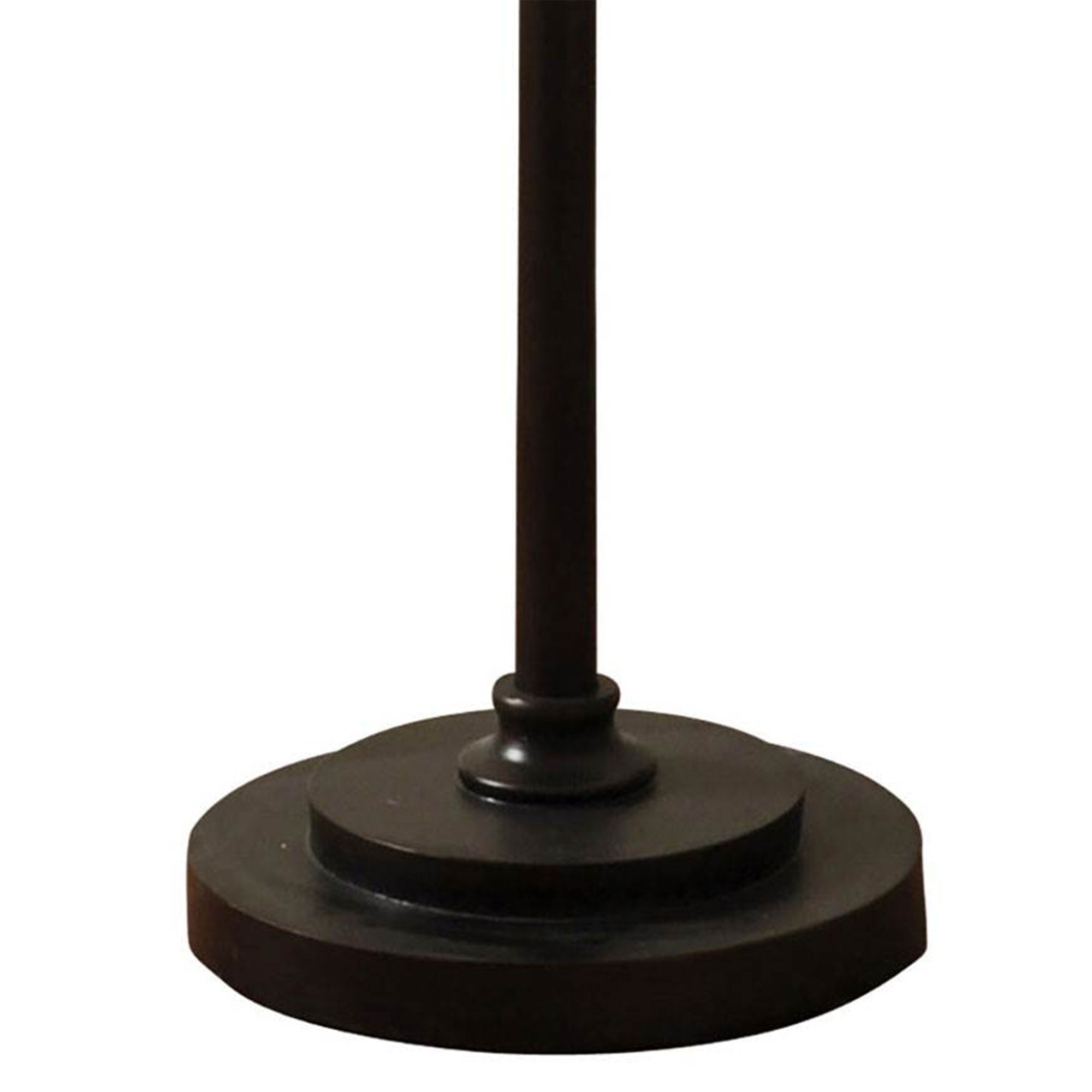StyleCraft Clifton Lamp Post Floor Lamp w/ Woven Caged Shades, Bronze (Damaged)