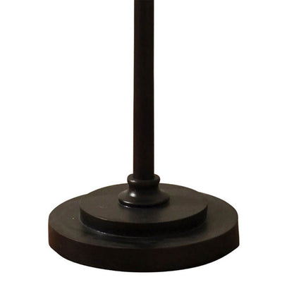 StyleCraft Clifton Lamp Post Floor Lamp w/ Woven Caged Shades, Bronze (Damaged)