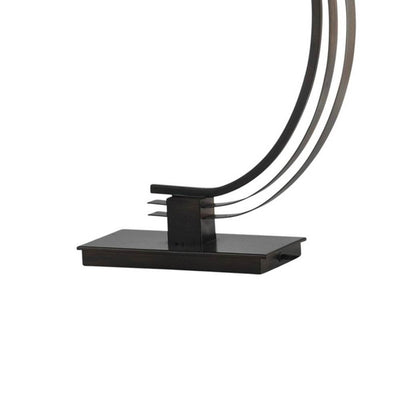 Stylecraft Bronze 29" Orbit Arc Metal Desk Table Lamp with Glass Globe (Damaged)
