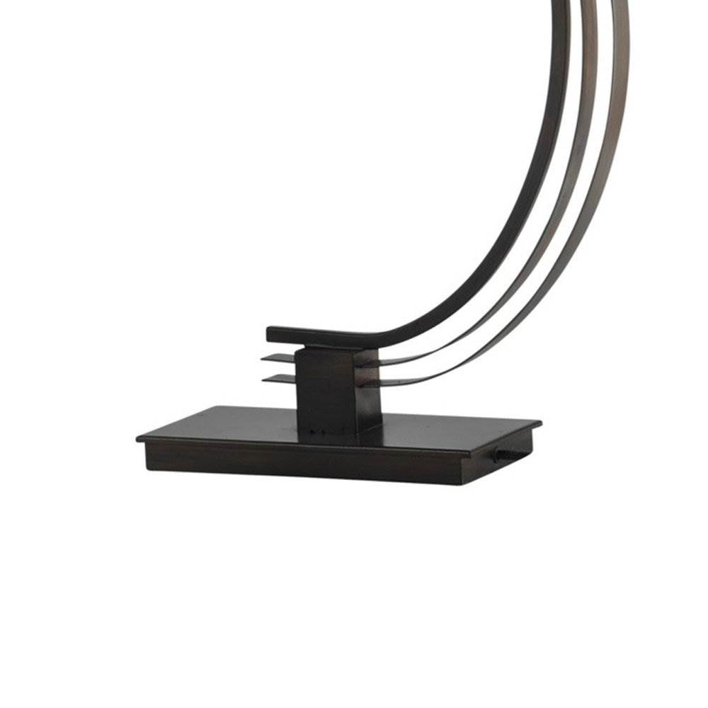Stylecraft Bronze 29" Orbit Arc Metal Desk Table Lamp w/ Glass Globe (Open Box)