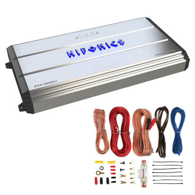 Hifonics ZXX-2000.4 2000W 4 Channel Class A/B Bridgeable Amplifier w/ Wiring Kit