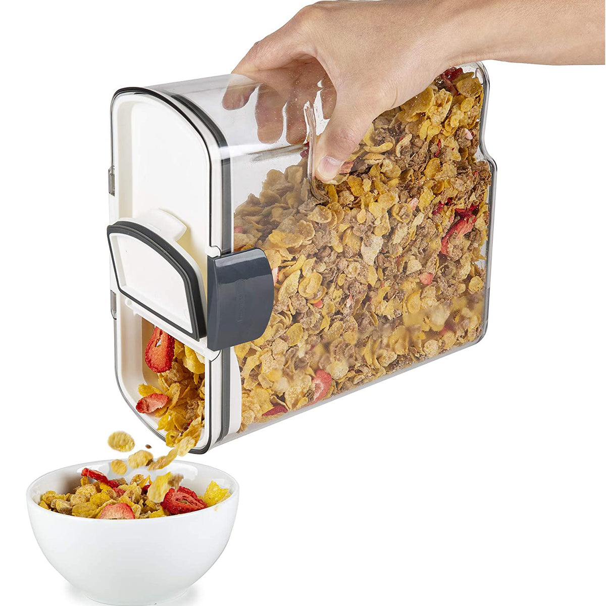 PrepWorks by Progressive 4.5-Quart Large Plastic Cereal Keeper Container, Clear