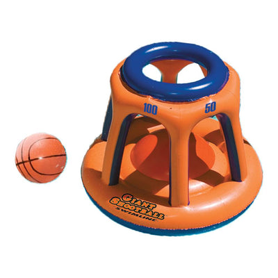 Swimline 90285 Basketball Hoop Giant Shootball Inflatable Fun Swimming Pool Toy - VMInnovations