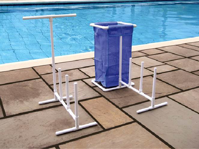 Swimline Hydrotools 8903 Swimming Pool Mesh Bag Poolside Toys &Towel Organizer