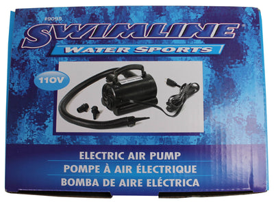 Swimline 110V Electric Air Pump for Inflatable Rafts, Toys, and Air Mattresses