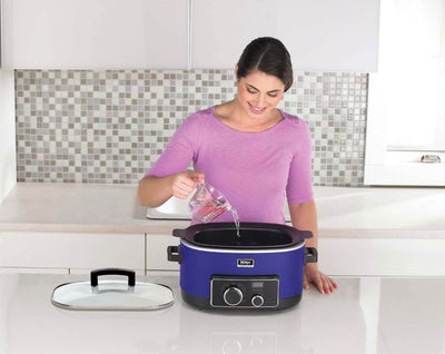 Ninja 6 Quart 3 In 1 Blue Multi-System Slow Cooker (Refurb, Open Box)