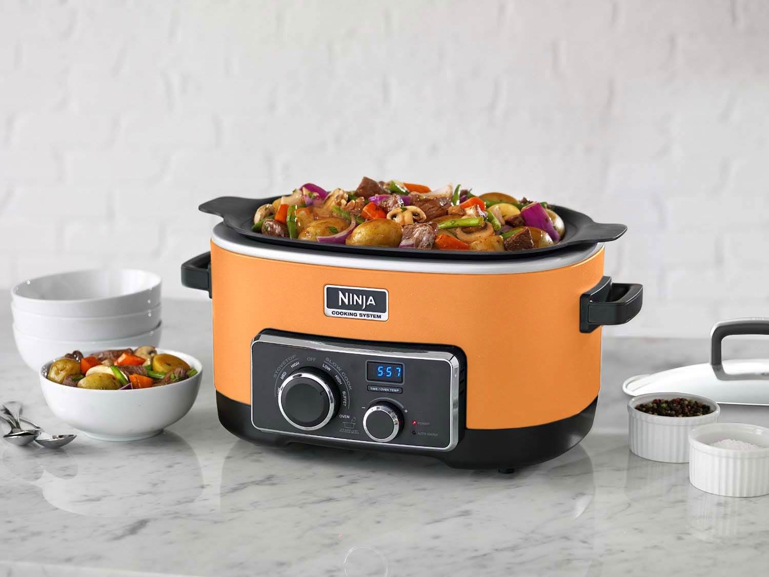 Ninja 6 Quart 3 In 1 Orange Multi-System Slow Cooker | Open Box