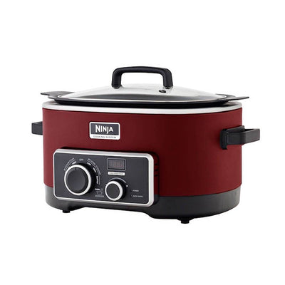 Ninja Refurbished 6 Quart 3-in-1 Multi-System Slow Cooker, Red (Open Box)