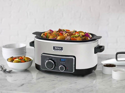Ninja 6 Quart 3 In 1 Silver Multi-System Slow Cooker (Refurbished, Open Box)