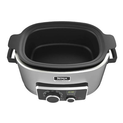 Ninja 6 Quart 3 In 1 Silver Multi-System Slow Cooker (Refurbished, Open Box)