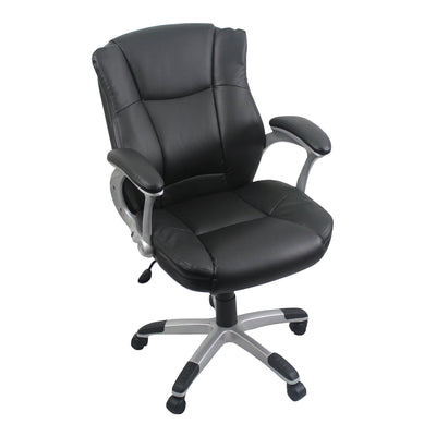Cool Living Leather High Back Ergonomic Desk Executive Office Chair, 2 Pack
