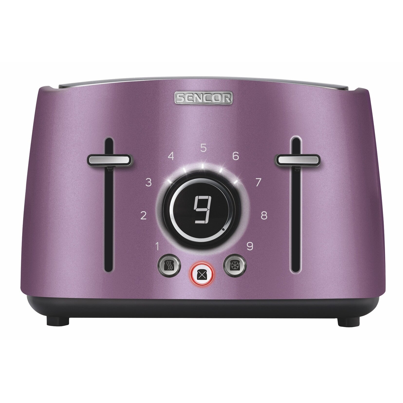 Sencor STS 6073GD Electric Wide 4 Slice High Lift Toaster w/Cooling Rack, Violet