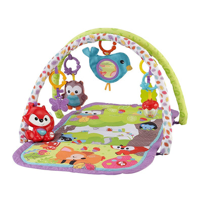 Fisher-Price Musical Activity Baby Play Mat Floor Gym with 5 Toys (Open Box)