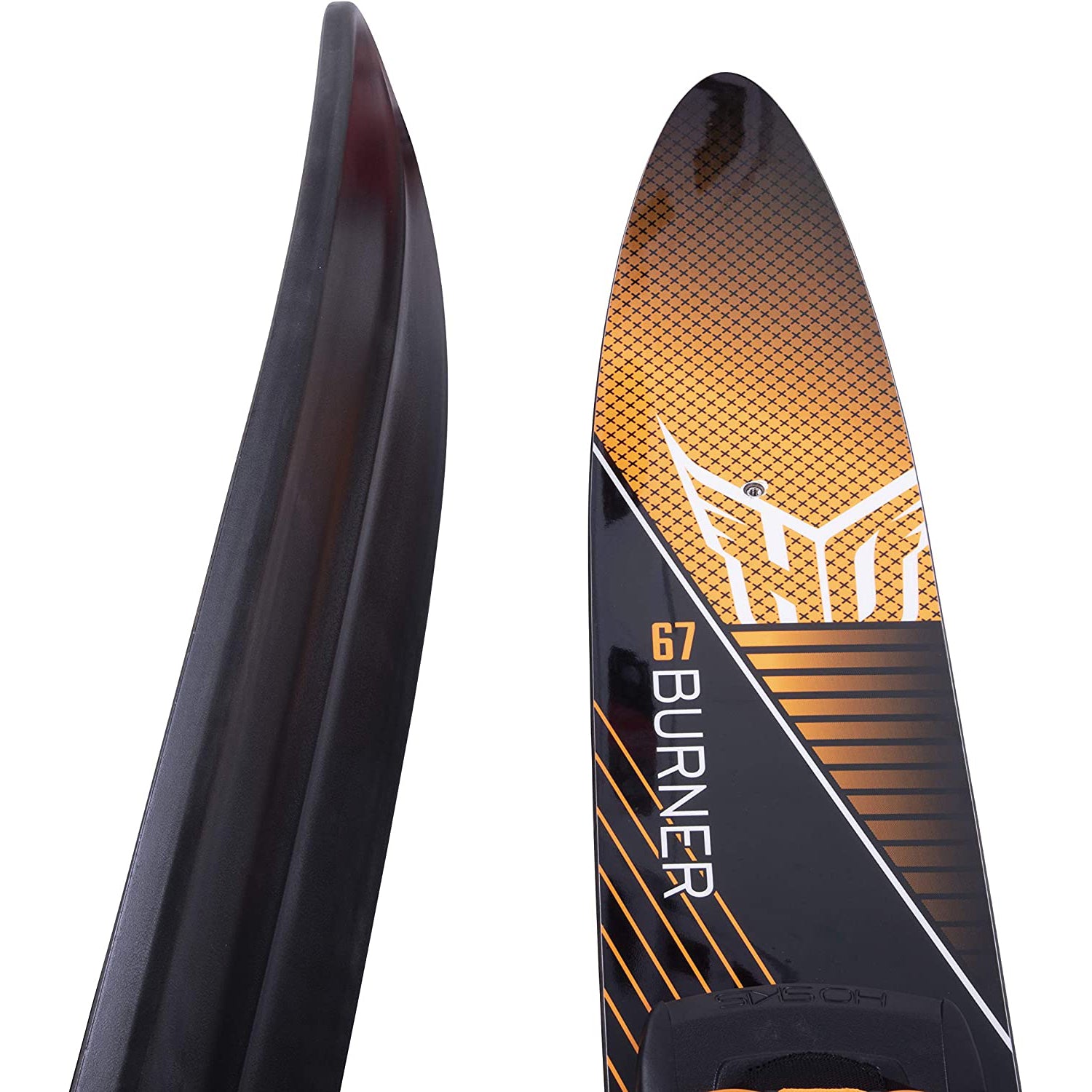 HO Skis Burner 61-Inch Waterskiing Combo Skis w/ Trainer Bar Bindings (Open Box)