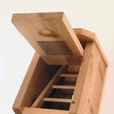 Woodlink Kiln-Dried Cedar Birdhouse Winter Roosting and Shelter Box (Open Box) - VMInnovations
